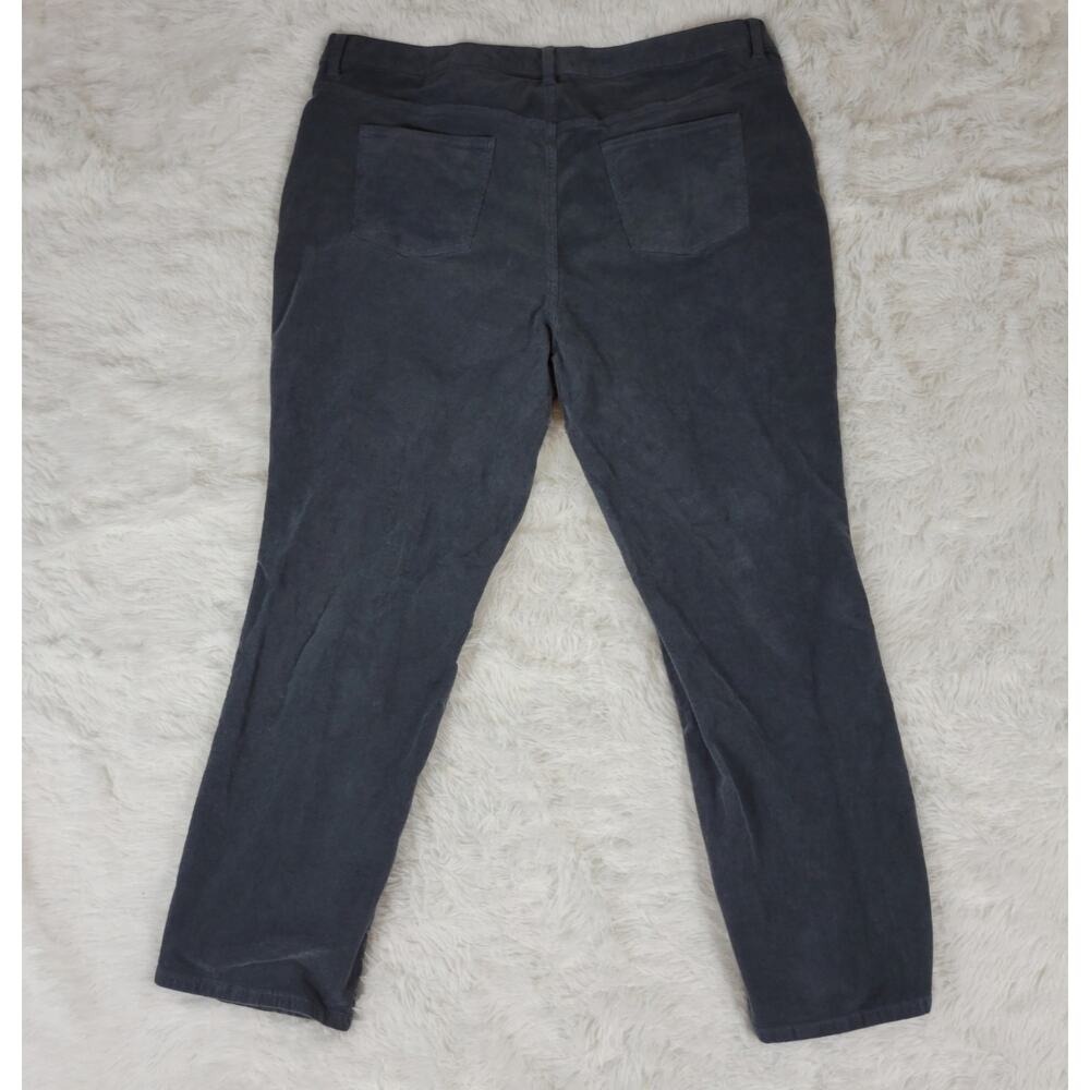 Talbots Flawless Five Pocket Corduroy Pants Women 24WM Gray Stretch Casual